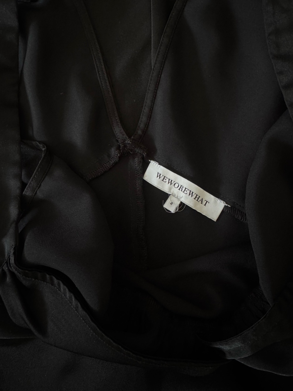 WeWoreWhat Ruched Cup Slip Maxi Dress in Black - Picture 8 of 9